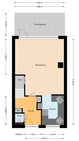 Floorplan - Karperlaan 21, 2411 DA Bodegraven